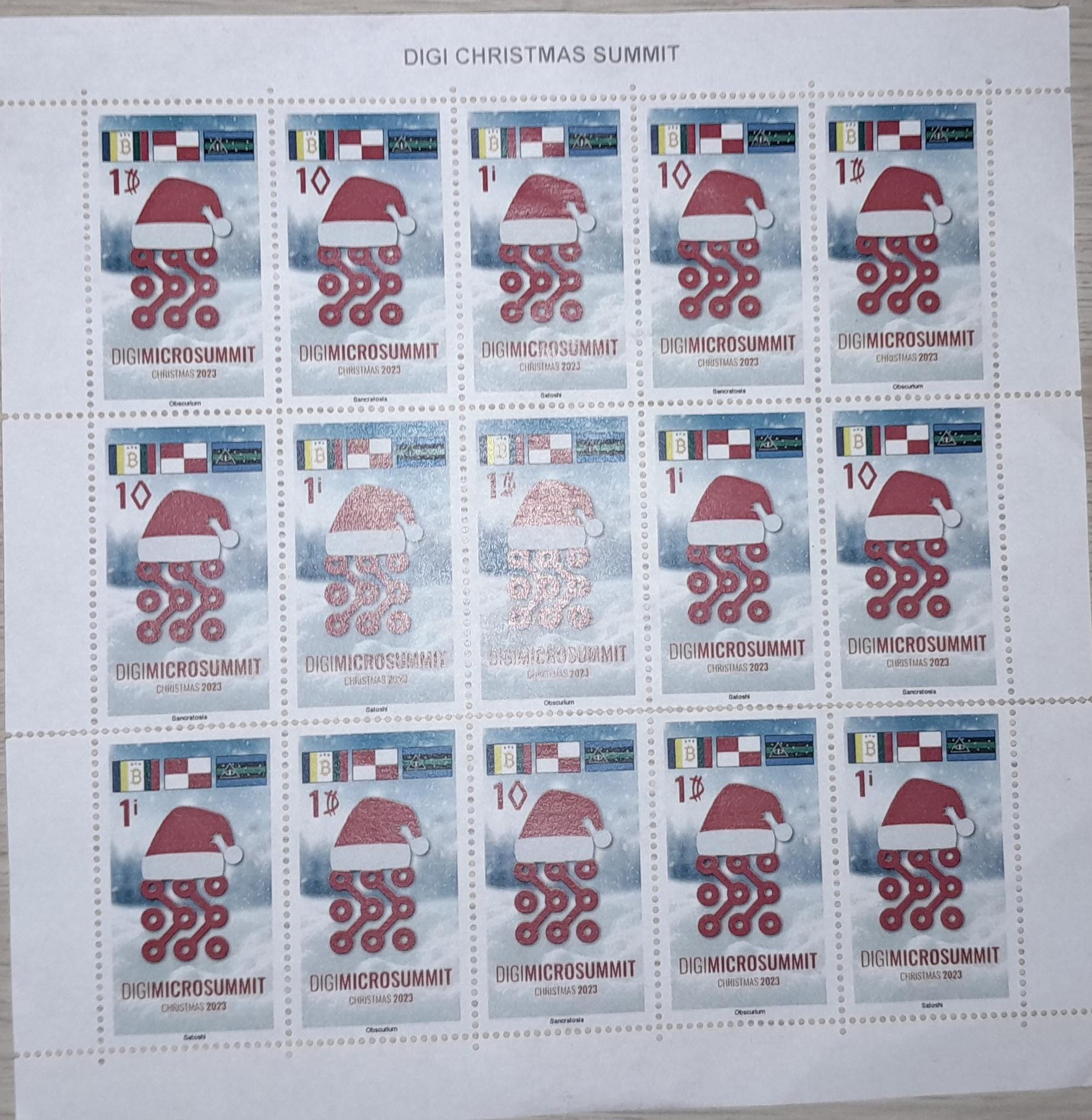 Digi Micro Summit 2023 postage stamps